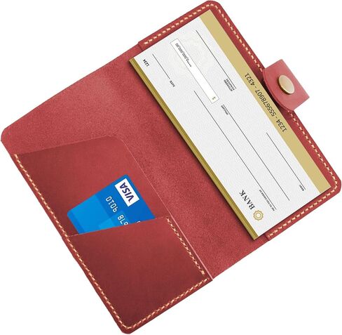 Personalized Checkbook cover handmade, Custom Duplicate Checkbook Cover For Women and Men, Christmas gifts in Saudi Arabia