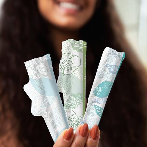 L. Cotton Tampons Light/Regular Absorbency Multipack, Free from Chlorine Bleaching, Pesticides, Fragrances, or Dyes, 30 Count in Kuwait