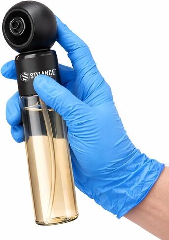 Electric Barber Spray Bottle – Professional Rechargeable Fine Mist Sprayer for Hair Stylists, Salon & Barber Shop, Continuous Nano Atomizer, Matte Black Refillable Design- 120ML in Saudi Arabia