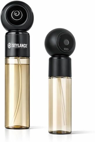 Electric Barber Spray Bottle – Professional Rechargeable Fine Mist Sprayer for Hair Stylists, Salon & Barber Shop, Continuous Nano Atomizer, Matte Black Refillable Design- 120ML in Saudi Arabia