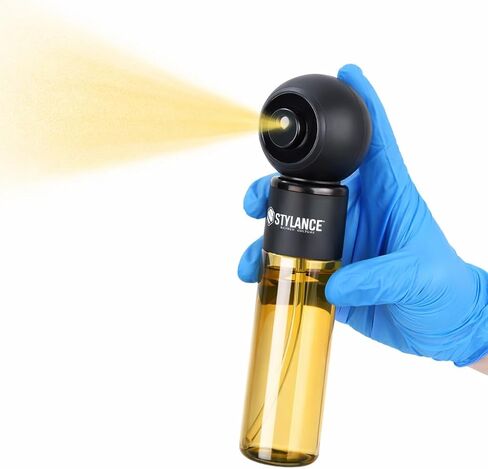 Electric Barber Spray Bottle – Professional Rechargeable Fine Mist Sprayer for Hair Stylists, Salon & Barber Shop, Continuous Nano Atomizer, Matte Black Refillable Design- 120ML in Saudi Arabia