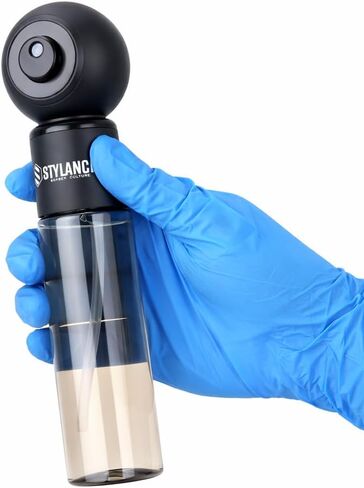 Electric Barber Spray Bottle – Professional Rechargeable Fine Mist Sprayer for Hair Stylists, Salon & Barber Shop, Continuous Nano Atomizer, Matte Black Refillable Design- 120ML in Saudi Arabia