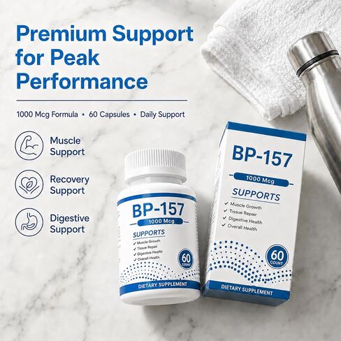 BP 157 Peptide, 1000 Mcg, Supports Muscle Growth, Tissue Repair, 60/120 Pieces (1) in Kuwait