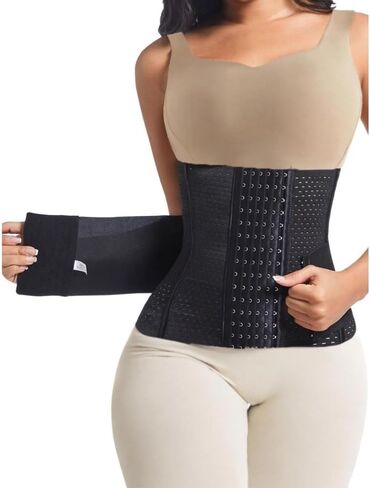 1 piece of corset with double belts, height 28cm, body-shaping garment, with a fitted waist and lifted hips, women's corset in Kuwait