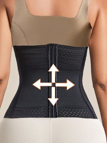 1 piece of corset with double belts, height 28cm, body-shaping garment, with a fitted waist and lifted hips, women's corset in Kuwait