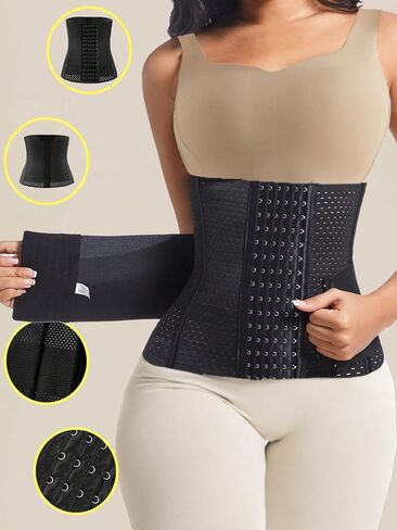 1 piece of corset with double belts, height 28cm, body-shaping garment, with a fitted waist and lifted hips, women's corset in Kuwait