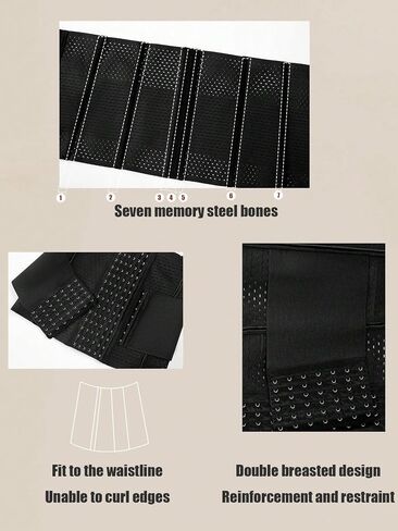 1 piece of corset with double belts, height 28cm, body-shaping garment, with a fitted waist and lifted hips, women's corset in Kuwait