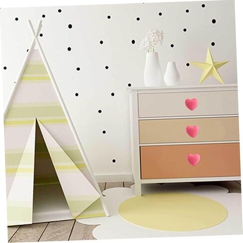 Homoyoyo 4pcs Pink Heart Shaped Drawer Handles Soft Silicone Cute Cabinet Pulls for ’ Room Dresser Wardrobe Furniture Accessories in Saudi Arabia