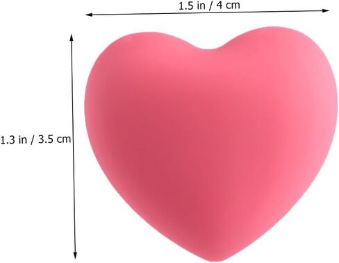 Luxshiny 4pcs Pink Cartoon Heart Shape Drawer Handles Soft Silicone Cabinet Pulls for ’ Room Furniture Wardrobe Accents in Saudi Arabia