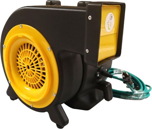 Zoom Blowers LTE 1HP Inflatable Bounce House Blower for Bouncy Jump Castle, Water Slides, and Obstacle Course, Electric, Energy Efficient, Low Amp Draw, Commercial-Grade in Kuwait