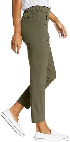 Eddie Bauer Women's Ladies' Departure Ankle Pants,(Dk Thyme,-X-Large) in Kuwait