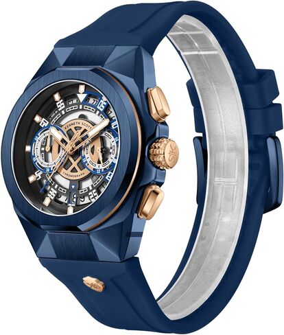 Kenneth Scott Men's Movement Watch, Chronograph Display and Silicone Strap - K26103-NSNB, Blue in Saudi Arabia