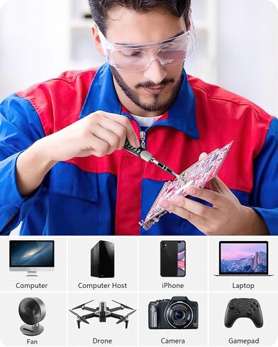 Multi-Bits Precision Screwdriver Sets, 150 Piece Electronics Screwdriver with 120 Magnetic Bits Repair Tool Kit for MacBook, Computer, Laptop, PC, Tablet, PS4, Xbox, Nintendo, Game Console (Black) in Kuwait