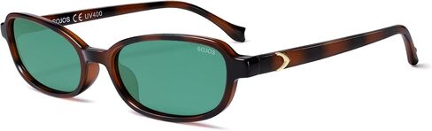 نظارات شمسية مستقطبة مستطيلة الشكل من SOJOS Ocean Collection للنساء والرجال، خفيفة الوزن وضيقة وعصرية على شكل عين القطة، Apex in Kuwait