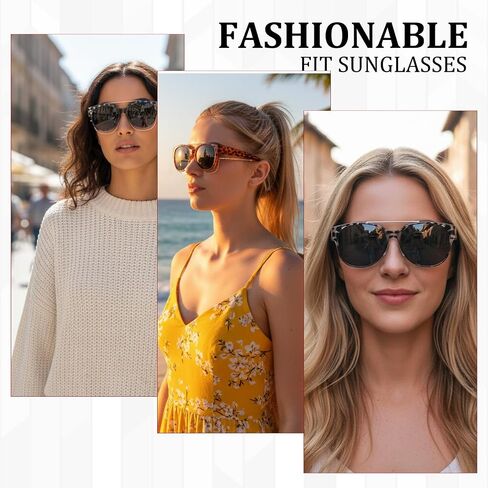 Over Glasses Sunglasses for Women, Sunglasses That Fit Over Glasses, Sunglasses Over Glasses Women, Adjustable Frame for Reading Glasses, Three Pairs Multipack with Protection in Saudi Arabia