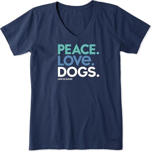 Life is Good Women's Crusher Valentine's Day Tee Shirt, Short Sleeve Cotton Graphic T-Shirts in Kuwait