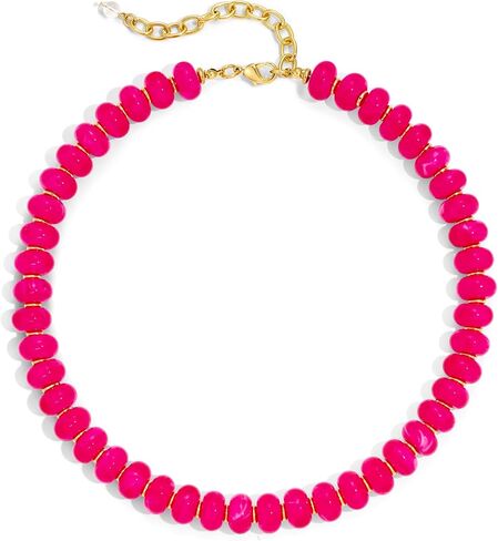 Chunky Beaded Necklace for Women Dainty Boho Colorful Statement Necklace Choker Necklaces Resin Beads Necklace Summer Beach Accessories Jewelry Gifts in Kuwait