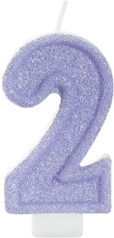 Yellow Number 1 Birthday Candle, Glitter Number Candles Girl, 1st Birthday Cake Topper Decoration, Party Supplies Anniversary Celebrations in Saudi Arabia