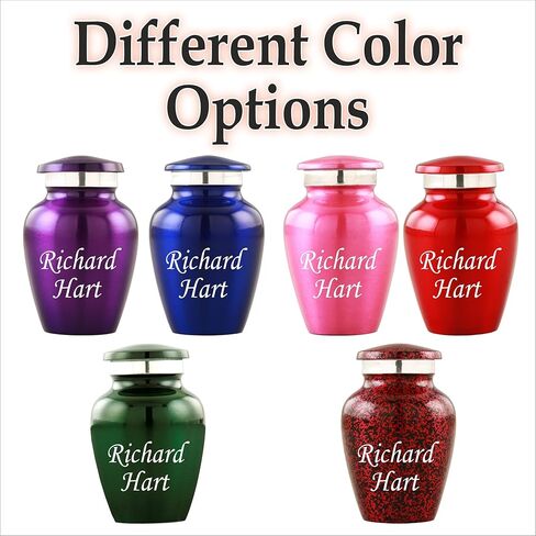 Personalized Engraving Angel Wings Keepsake Cremation Urns for Human Ashes - Decorative Urns for Ashes Female & Male, Urns for Ashes Adult, Funeral Urns - 4 Small Keepsakes in Saudi Arabia