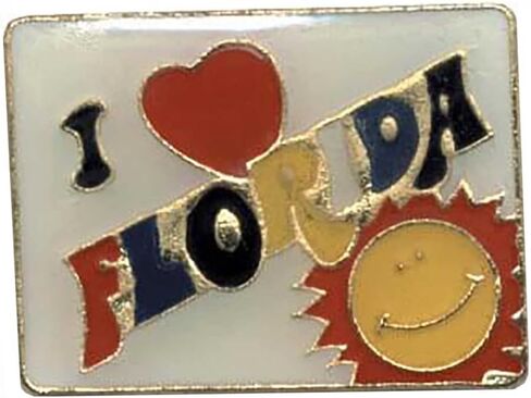 Pack of 24 I Love Florida Bike Motorcycle Hat Cap Lapel Pin HP4765 in Kuwait