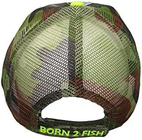 Born 2 (to) Fish Forced 2 Work MESH Camouflage Camo Embroidered Cap Hat in Saudi Arabia