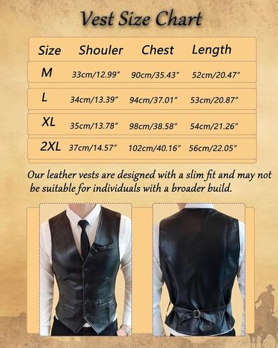 kasahara 4 Pcs Cowboy Western Costume Outfit for Men Cowboy Leather Vest Hat Belt Buckle Necklace Bolo Tie in Saudi Arabia