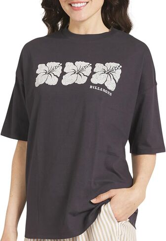 Billabong Women's Relaxed Fit Premium Soft Cotton Tee Short Sleeve Graphic Oversized T-Shirt in Kuwait