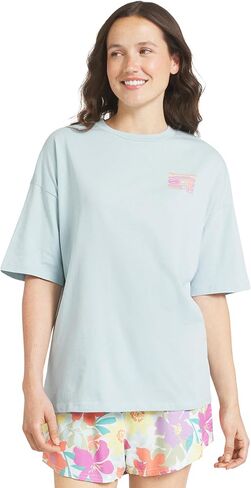 Billabong Women's Relaxed Fit Premium Soft Cotton Tee Short Sleeve Graphic Oversized T-Shirt in Kuwait