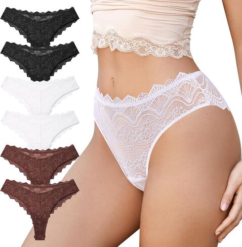 Sexy Underwear for Women Low Rise Lace Panties Seamless Bikini Panties Cheeky Hispter Underwear for Womans Pack in Saudi Arabia