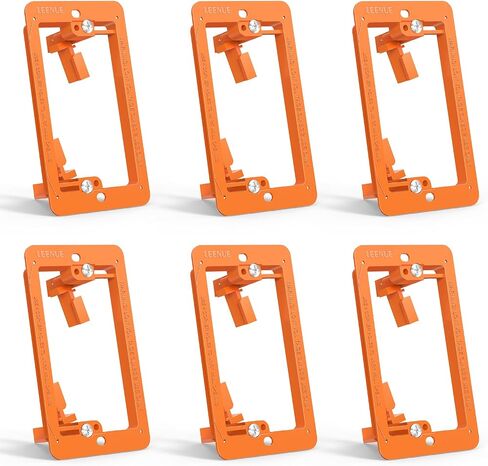 Low Voltage Mounting Bracket 1 Gang for Ethernet Wall Plate, Low Voltage Box for Telephone Cord, Network Cable, Hdmi Cable, Coax Cable, and Speaker Wire, 6 Pack in Kuwait