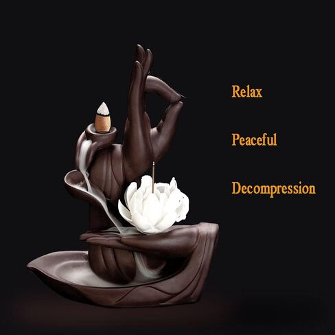 450 Pcs Backflow Incense Cones - Waterfall Incense Cone, 9 Natural Plant Fragrances, Burner Holder in Saudi Arabia