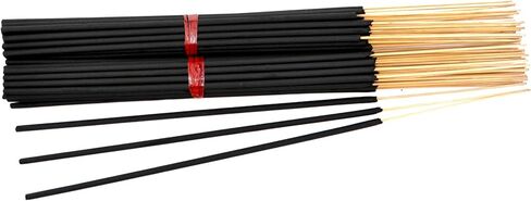 60 Unscented Charcoal Black Incense Sticks 19" Jumbo Extra Large Bulk Wholesale - 100% Natural Charcoal, Joss and Bamboo Punk Blanks - Great for DIY Aromatherapy Incense Making. in Kuwait
