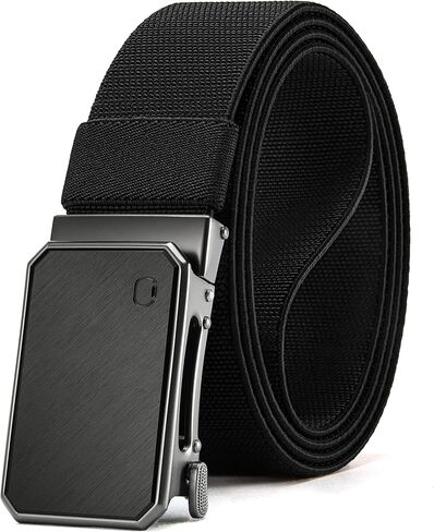 CHAOREN Mens Ratchet Belt – 1.5" Stretch Nylon Belts for Casual, Work, Golf – Adjustable Fit for Everyday Comfort in Saudi Arabia