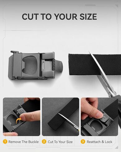 CHAOREN Mens Ratchet Belt – 1.5" Stretch Nylon Belts for Casual, Work, Golf – Adjustable Fit for Everyday Comfort in Saudi Arabia