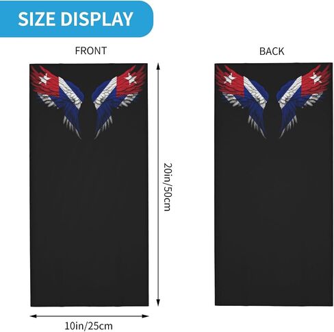 Cuba Cubans Flag Wings Balaclava Bandana Neck Gaiter Face Mask For Men Women Shield Scarf Face Mask Seamless Uv Protection For Motorcycle Cycling Riding Running Headbands in Kuwait