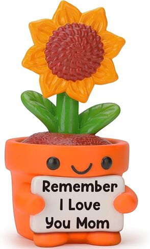 Mini Funny Sunflower Teacher Appreciation Gifts for Women Men, End of Year Thank You Teacher Gifts Ideas, Personalized Cool Small Cute Stuff Things, Resin Sunflower Figurines Home Office Desk Decor in Saudi Arabia