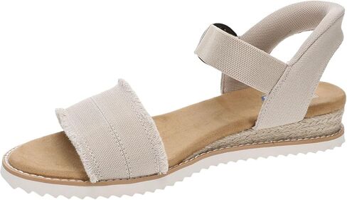 صندل نسائي من Skechers Bobs Desert Kiss 114419، مقاس 9 B(M) أمريكي، رمادي داكن in Kuwait