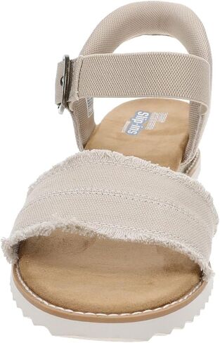 صندل نسائي من Skechers Bobs Desert Kiss 114419، مقاس 9 B(M) أمريكي، رمادي داكن in Kuwait