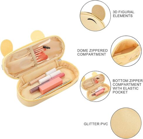 Bioworld Winnie The Pooh Glitter 6" Cosmetic Pouch in Saudi Arabia
