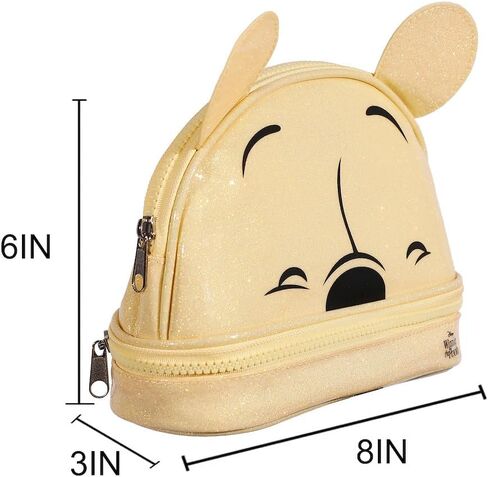 Bioworld Winnie The Pooh Glitter 6" Cosmetic Pouch in Saudi Arabia