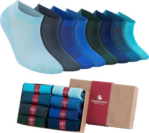 BAMBOOVEN Women Rayon Bamboo Ankle Socks Low Cut Thin Sock Lightweight Assorted Colors Soft Socks 3/6/8/12 Pairs in Saudi Arabia