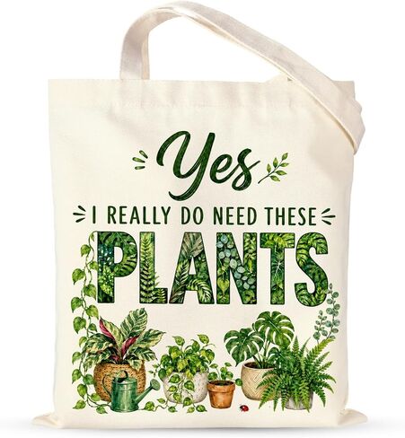 JEWGLO Gardening Tote Bag Plant Lover Gifts for Women Gardening Tools Garden Themed Retirement Gifts for Woman Mom Grandma Gardeners Female Friends Plant Gift Canvas Tote Bag for Birthday Mothers Day in Saudi Arabia