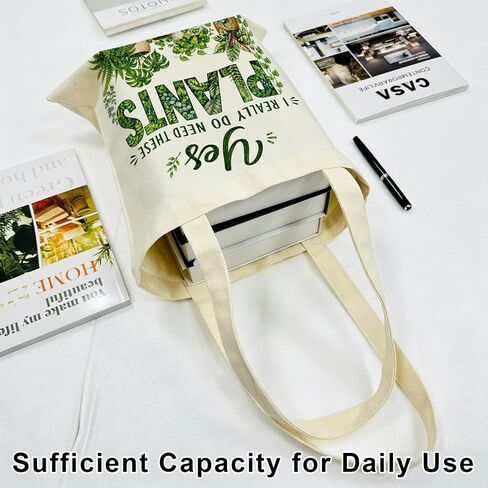 JEWGLO Gardening Tote Bag Plant Lover Gifts for Women Gardening Tools Garden Themed Retirement Gifts for Woman Mom Grandma Gardeners Female Friends Plant Gift Canvas Tote Bag for Birthday Mothers Day in Saudi Arabia