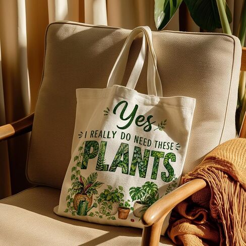 JEWGLO Gardening Tote Bag Plant Lover Gifts for Women Gardening Tools Garden Themed Retirement Gifts for Woman Mom Grandma Gardeners Female Friends Plant Gift Canvas Tote Bag for Birthday Mothers Day in Saudi Arabia
