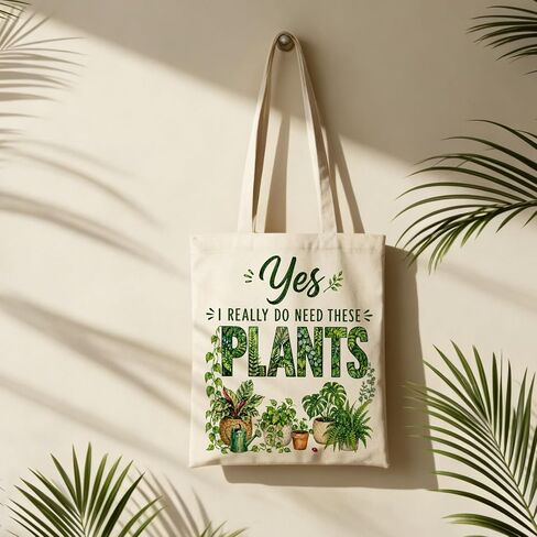 JEWGLO Gardening Tote Bag Plant Lover Gifts for Women Gardening Tools Garden Themed Retirement Gifts for Woman Mom Grandma Gardeners Female Friends Plant Gift Canvas Tote Bag for Birthday Mothers Day in Saudi Arabia