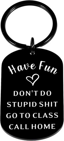 Graduation Gifts for Teens, Dont Do Stupid Shitkeychain, Back to School Supplies for Girls Boys 5th 8th Grade, College Dorm Room Essentials for Guys, Boy Dad New Driver Keychain in Saudi Arabia