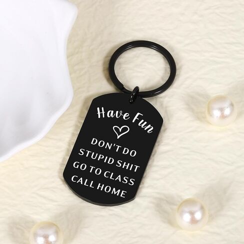 Graduation Gifts for Teens, Dont Do Stupid Shitkeychain, Back to School Supplies for Girls Boys 5th 8th Grade, College Dorm Room Essentials for Guys, Boy Dad New Driver Keychain in Saudi Arabia