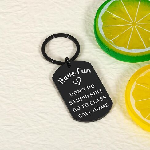 Graduation Gifts for Teens, Dont Do Stupid Shitkeychain, Back to School Supplies for Girls Boys 5th 8th Grade, College Dorm Room Essentials for Guys, Boy Dad New Driver Keychain in Saudi Arabia