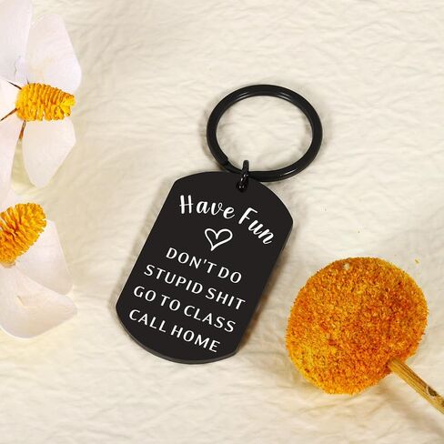 Graduation Gifts for Teens, Dont Do Stupid Shitkeychain, Back to School Supplies for Girls Boys 5th 8th Grade, College Dorm Room Essentials for Guys, Boy Dad New Driver Keychain in Saudi Arabia