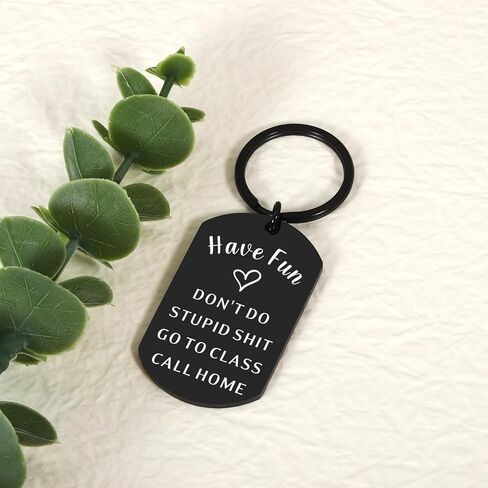 Graduation Gifts for Teens, Dont Do Stupid Shitkeychain, Back to School Supplies for Girls Boys 5th 8th Grade, College Dorm Room Essentials for Guys, Boy Dad New Driver Keychain in Saudi Arabia